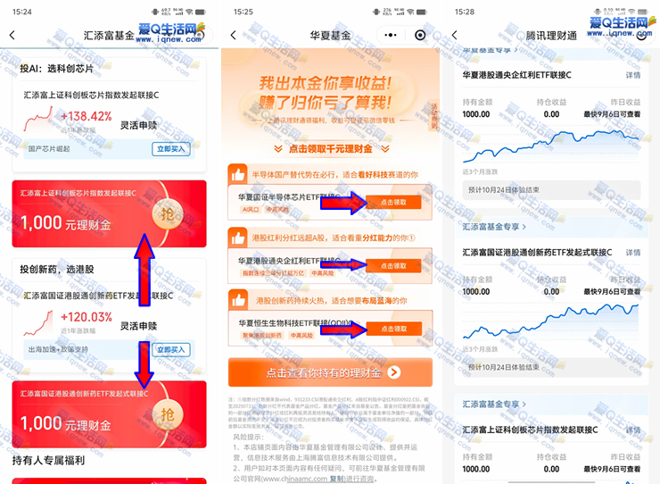 腾讯理财通免费领5000元体验金 收益到账零钱-玖速优品